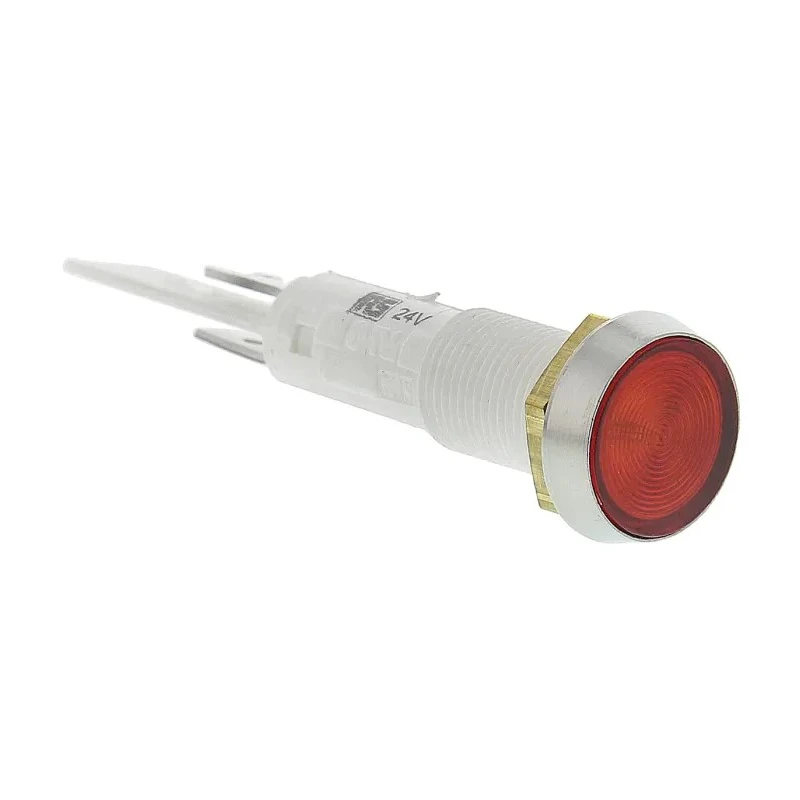 Arcolectric (Bulgin) Ltd Panel Mount Red Indicator 24V IP67 Solder Tab Flush C027500FAK