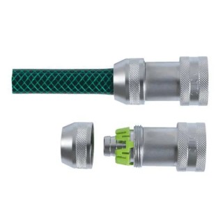 Nito Brass Hose Connector 0.5 Inch ID, Coupler Type, 25 Bar, 1/2 Inch Connection, 80°C Max, 5950LA3