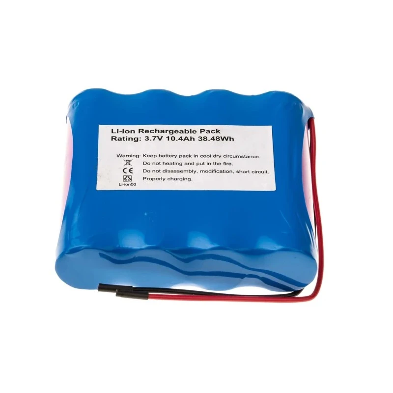 RS PRO 3.7V Lithium-ion Rechargeable Battery Pack, 4 Cells, 10.4Ah, Wire Terminal 144-9409