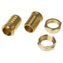 RS PRO Brass Hose Connector 1.54 in Inside Diameter, 1-1/2 in BSP Male, 25 Bar 146-3066