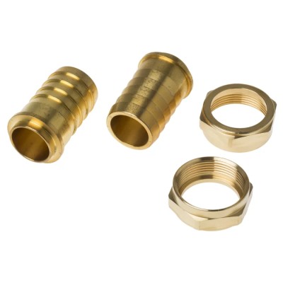 RS PRO Brass Hose Connector 1.54 in Inside Diameter, 1-1/2 in BSP Male, 25 Bar 146-3066