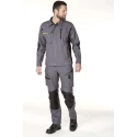 Molinel DYNAMIC FIT Unisex Work Trouser, Grey, 48 in Waist, 32 in Leg, Cotton-Polyester DYNPNH22PGCON/ T48