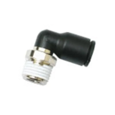Legris LF3000 Series Pneumatic Male Fitting, 3/8 in R Thread, Nylon, Push-in Tube, 6mm, 80°C, Nickel Finish 