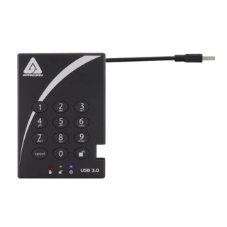 Apricorn Aegis Bio 3 Portable 1TB External Hard Drive AES-256 USB 3.0 Self-Destruct A25-3PL256-1000