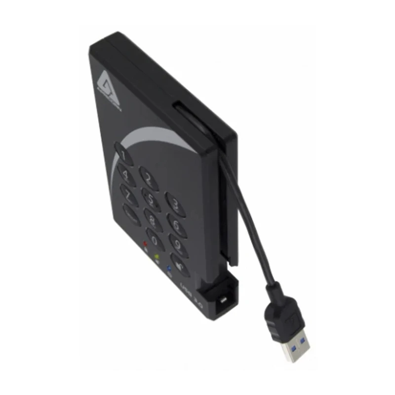 Apricorn Aegis Bio 3 Portable 1TB External Hard Drive AES-256 USB 3.0 Self-Destruct A25-3PL256-1000