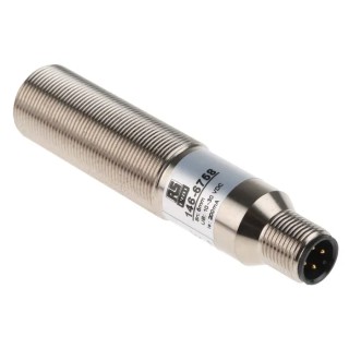 RS PRO Threaded Barrel Capacitive Proximity Sensor 5 mm, M18 x 1, PNP, 200mA, 30V, 1000V AC, IP67, Copper Nickel 146-6758