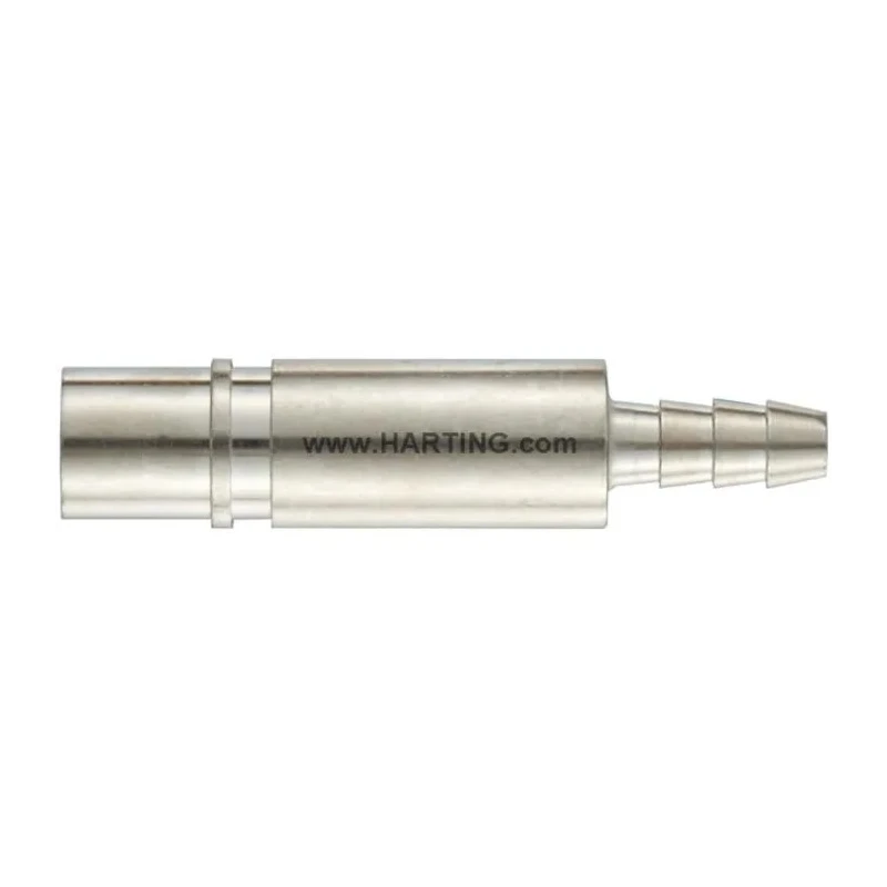 HARTING 4 mm HAN Modular Female Pneumatic Contact for Heavy Duty Power Connector, Brass, Straight Contact 09140006404
