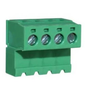 RS PRO Pluggable Terminal Block 4-Contact 5.08 mm Pitch 1 Row 15A 300V Polyamide Male Screw CTBP96HJ