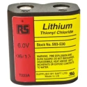 RS PRO 6V Lithium Thionyl Chloride Computer Backup Power Battery, 1.5 Ah, Non-Rechargeable 593-530