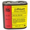 RS PRO 6V Lithium Thionyl Chloride Computer Backup Power Battery, 1.5 Ah, Non-Rechargeable 593-530