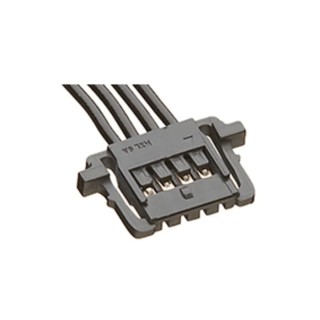 Molex 4 Way Female Picolock to 4 Way Female Picolock Wire to Board Cable, 300 mm, 150V, Black, Thermoplastic 15131-0403