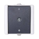 Kopp Grey Light Switch 1 Way Rocker 1 Gang IP44 Surface Mount 250V 10A Thermoplastic 540256000