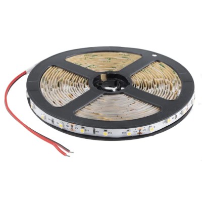 RS PRO 12V Neutral White LED Strip Light, 4500K, 5m Roll, Flexible, 60 LEDs/m, IP20, LS Series 153-3640