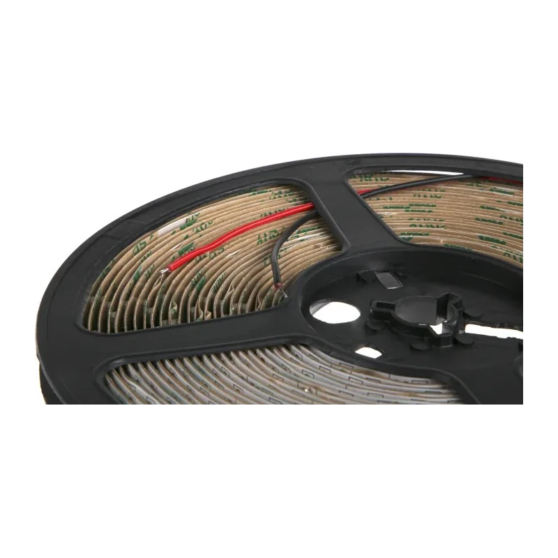 RS PRO 24V White LED Strip, 7000K Colour Temperature, Flexible, 10m, 8mm Wide, 60 LEDs/m, IP20, 4.8W/m 153-3665