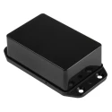 RS PRO Flanged 2000 Series ABS Enclosure, Black Lid, IP54, 28mm Height, 99.1mm Length, 52.3mm Width 153-3672