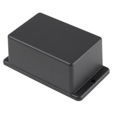 RS PRO Flanged 83 Series ABS Enclosure, Grey Lid, IP40, 127 x 70.6 x 50.5 mm, Model IP40