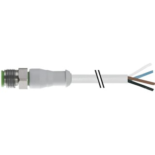 RS PRO 4-Way Straight Male to Unterminated Sensor Actuator Cable 5m, Stainless Steel, IP65/IP67, 250V AC 154-7742