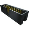 Samtec Right Angle Through Hole PCB Header, 2.54 mm Pitch, 10 Contacts, 2 Row, Shrouded, TST-105-04-S-D-RA