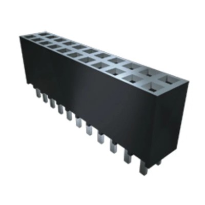 Samtec SSW Series PCB Socket 10-Contact 2 Row 2.54 mm Pitch Through Hole Solder Straight SSW-105-01-T-D