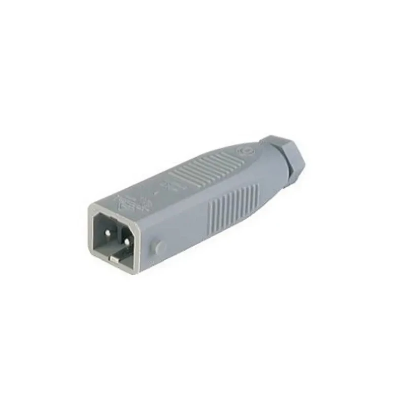 Hirschmann STAS 200 IP54 Grey Cable Mount 2P Straight Industrial Power Connector, 16A, 250V