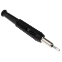 Staubli Black Female Banana Socket , 2 mm Screw Termination, 60V DC, 6A, Tin Plating 930320100