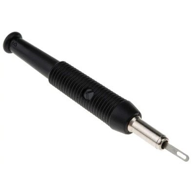 Staubli Black Female Banana Socket , 2 mm Screw Termination, 60V DC, 6A, Tin Plating 930320100