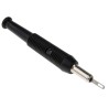 Staubli Black Female Banana Socket , 2 mm Screw Termination, 60V DC, 6A, Tin Plating 930320100