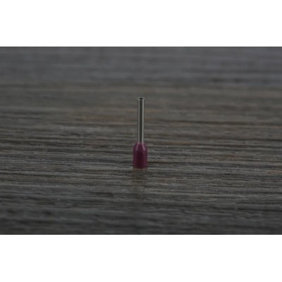 RS PRO Insulated Crimp Bootlace Ferrule Violet 8mm Pin Length, 1.1mm Pin Diameter, 24 AWG, Nylon Collar 157-1216