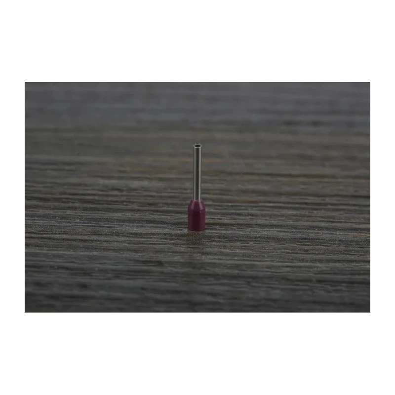RS PRO Insulated Crimp Bootlace Ferrule Violet 8mm Pin Length, 1.1mm Pin Diameter, 24 AWG, Nylon Collar 157-1216