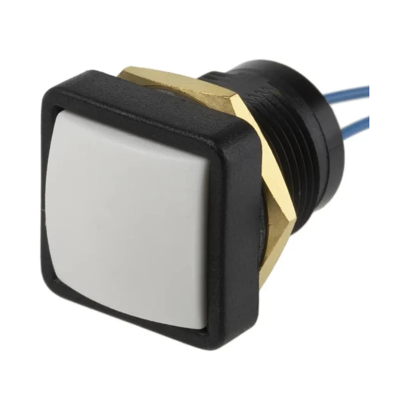 ITW Switches 49-59214 Push Button Switch, Momentary, Panel Mount, 16 mm Cutout, SPST, Clear LED, IP67, 50 V DC, 250 V AC