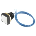 ITW Switches 49-59214 Push Button Switch, Momentary, Panel Mount, 16 mm Cutout, SPST, Clear LED, IP67, 50 V DC, 250 V AC