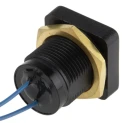 ITW Switches 49-59214 Push Button Switch, Momentary, Panel Mount, 16 mm Cutout, SPST, Clear LED, IP67, 50 V DC, 250 V AC