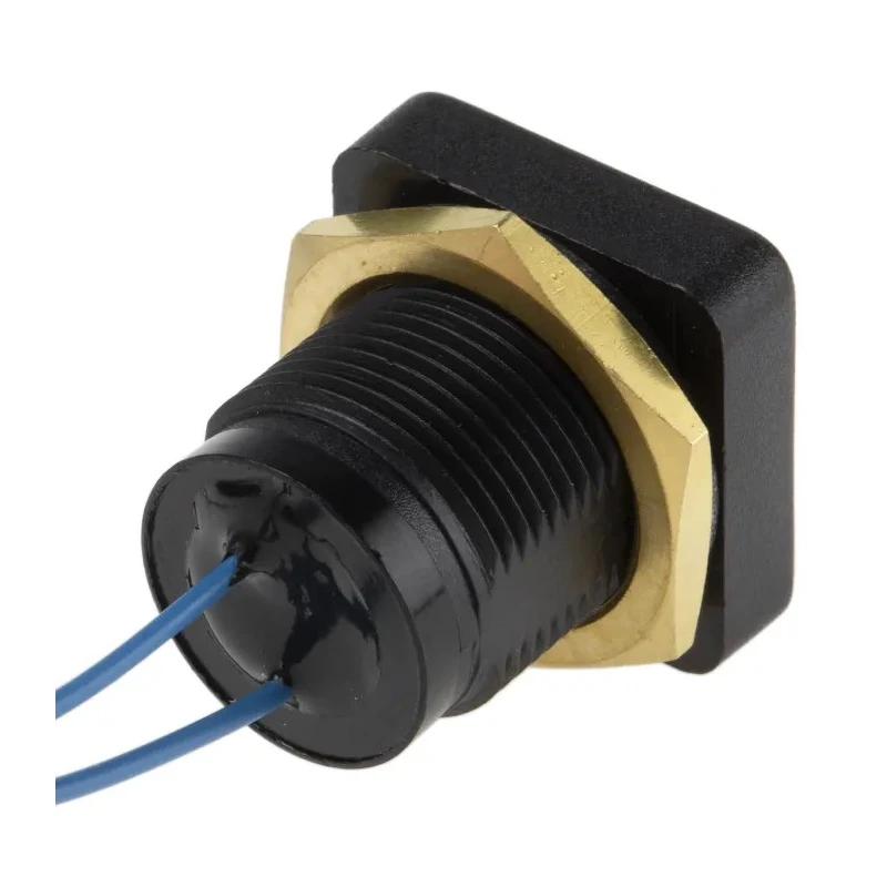 ITW Switches 49-59214 Push Button Switch, Momentary, Panel Mount, 16 mm Cutout, SPST, Clear LED, IP67, 50 V DC, 250 V AC
