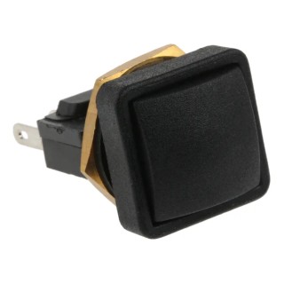 ITW Switches 49-59 Series Momentary Panel Push Button Switch, SPDT, IP67, 16 mm Cutout, Black, 50 V DC, 250 V AC 49-59221