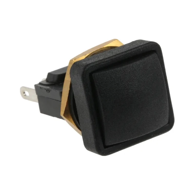 ITW Switches 49-59 Series Momentary Panel Push Button Switch, SPDT, IP67, 16 mm Cutout, Black, 50 V DC, 250 V AC 49-59221