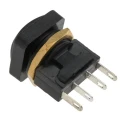 ITW Switches 49-59 Series Momentary Panel Push Button Switch, SPDT, IP67, 16 mm Cutout, Black, 50 V DC, 250 V AC 49-59221
