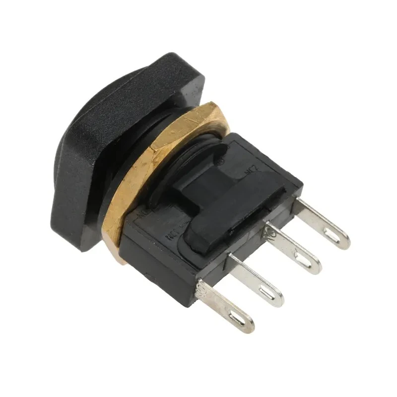 ITW Switches 49-59 Series Momentary Panel Push Button Switch, SPDT, IP67, 16 mm Cutout, Black, 50 V DC, 250 V AC 49-59221