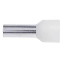 RS PRO Insulated Crimp Bootlace Ferrule, 12 mm Pin Length, 4.9 mm Pin Diameter, Ivory, Nylon, 8 AWG – Model 157-3931