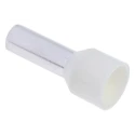 RS PRO Insulated Crimp Bootlace Ferrule, 12 mm Pin Length, 4.9 mm Pin Diameter, Ivory, Nylon, 8 AWG – Model 157-3931