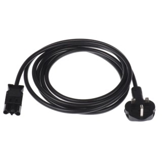 Wieland ST18 Series Cordset Female Screw 3-Pole 16A IP20 Black 250V 3m Brass Contacts 