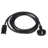 Wieland ST18 Series Cordset Female Screw 3-Pole 16A IP20 Black 250V 3m Brass Contacts