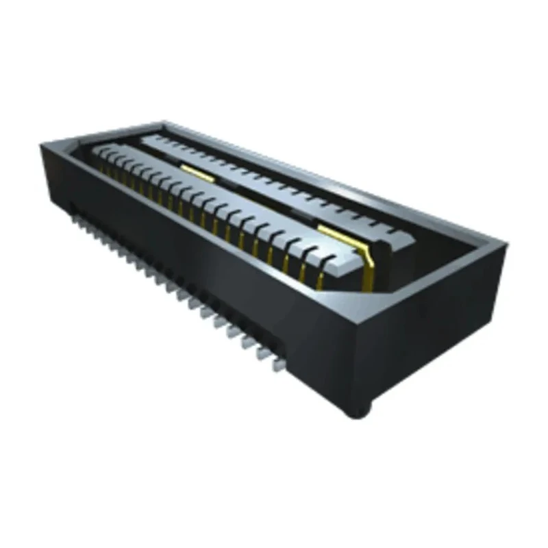 Samtec QSE Series Straight Surface PCB Socket 40-Contact 2 Row 0.8mm Pitch Board-to-Board Solder, 23A QSE-020-01-L-D-A-K