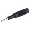 Hirschmann Test & Measurement Black Male Test Connector Adapter Nickel-Plated Brass Contacts 2 mm Plug to 4 mm 973600100-