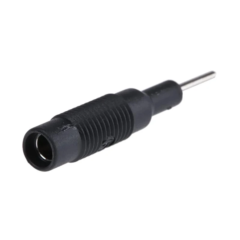 Hirschmann Test & Measurement Black Male Test Connector Adapter Nickel-Plated Brass Contacts 2 mm Plug to 4 mm 973600100-