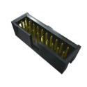 Samtec HTSS Series Right Angle Surface PCB Header, 10 Contacts, 2.54 mm Pitch, Shrouded, Surface Mount HTSS-105-01-L-DV