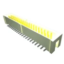 Samtec HTST Series Straight Surface PCB Header, 10 Contacts, 2.54 mm Pitch, Shrouded, Surface Mount HTST-105-01-S-DV