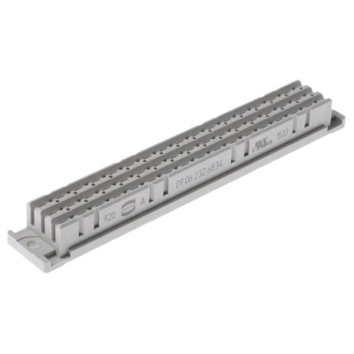 HARTING DIN 41612 32 Way Connector 5.08 mm Pitch Through-Hole C/2 Solder Class C2 2 Row Female Straight 09062326834
