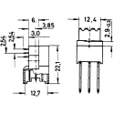 HARTING DIN 41612 32 Way Connector 5.08 mm Pitch Through-Hole C/2 Solder Class C2 2 Row Female Straight 09062326834