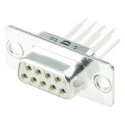 HARTING 9 Way Straight D-Sub Connector Female, 2.74 mm Pitch, Panel Mount, Wire Wrap, 7.5A, 1.0kV Metal Body 09670094707