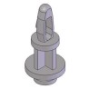 Essentra Nylon PCB Support KSLBN-4-01 NATUREL, 6.4 mm Height, 19 mm Overall Height, 4 mm PCB Hole, 5.8 mm Base Width